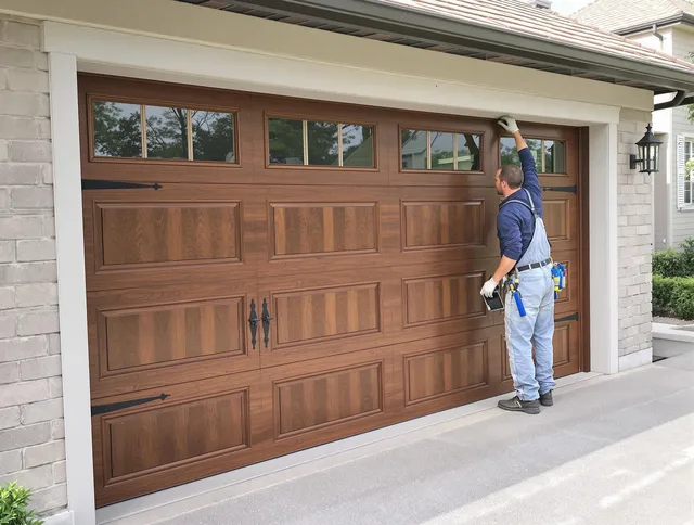 Custom garage door showcase by Ridgefield Garage Door Repair in Ridgefield