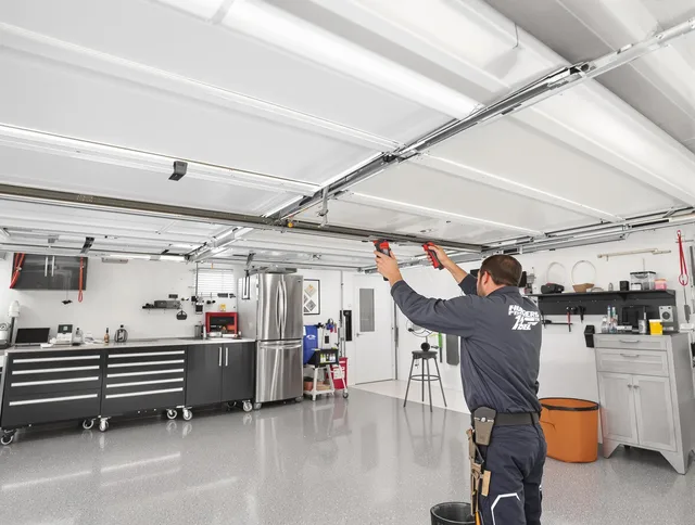 Overhead garage door repair service by Ridgefield Garage Door Repair in Ridgefield