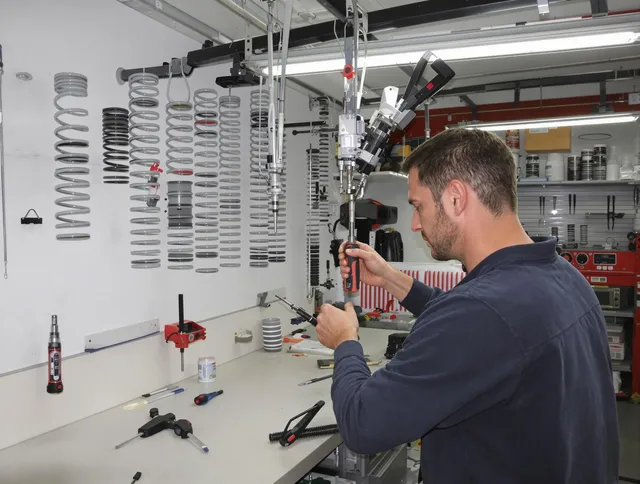 Ridgefield Garage Door Repair safety certified technician performing precision spring replacement in Ridgefield